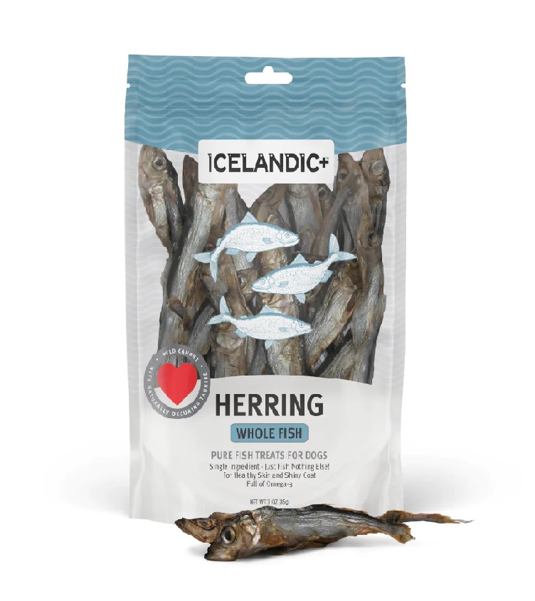 Icelandic+ Herring Whole Fish 冰島原條鯡魚 狗小食 3oz